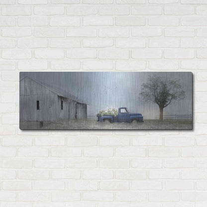 Luxe Metal Art 'Jonestown Barn' by Lori Deiter, Metal Wall Art,48x16