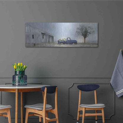 Luxe Metal Art 'Jonestown Barn' by Lori Deiter, Metal Wall Art,48x16