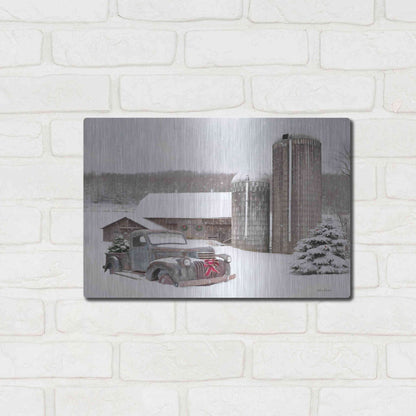 Luxe Metal Art 'North Country Christmas' by Lori Deiter, Metal Wall Art,16x12