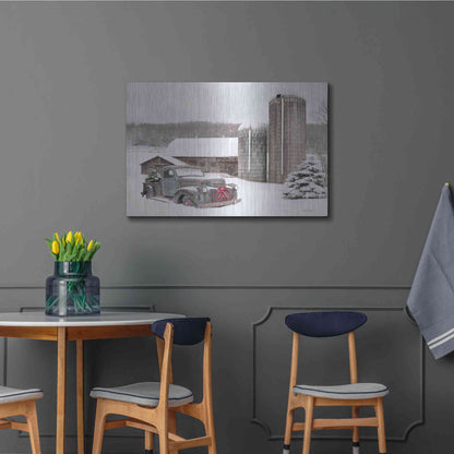 Luxe Metal Art 'North Country Christmas' by Lori Deiter, Metal Wall Art,36x24
