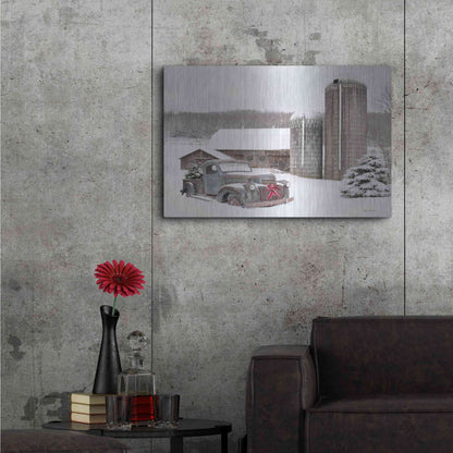 Luxe Metal Art 'North Country Christmas' by Lori Deiter, Metal Wall Art,36x24