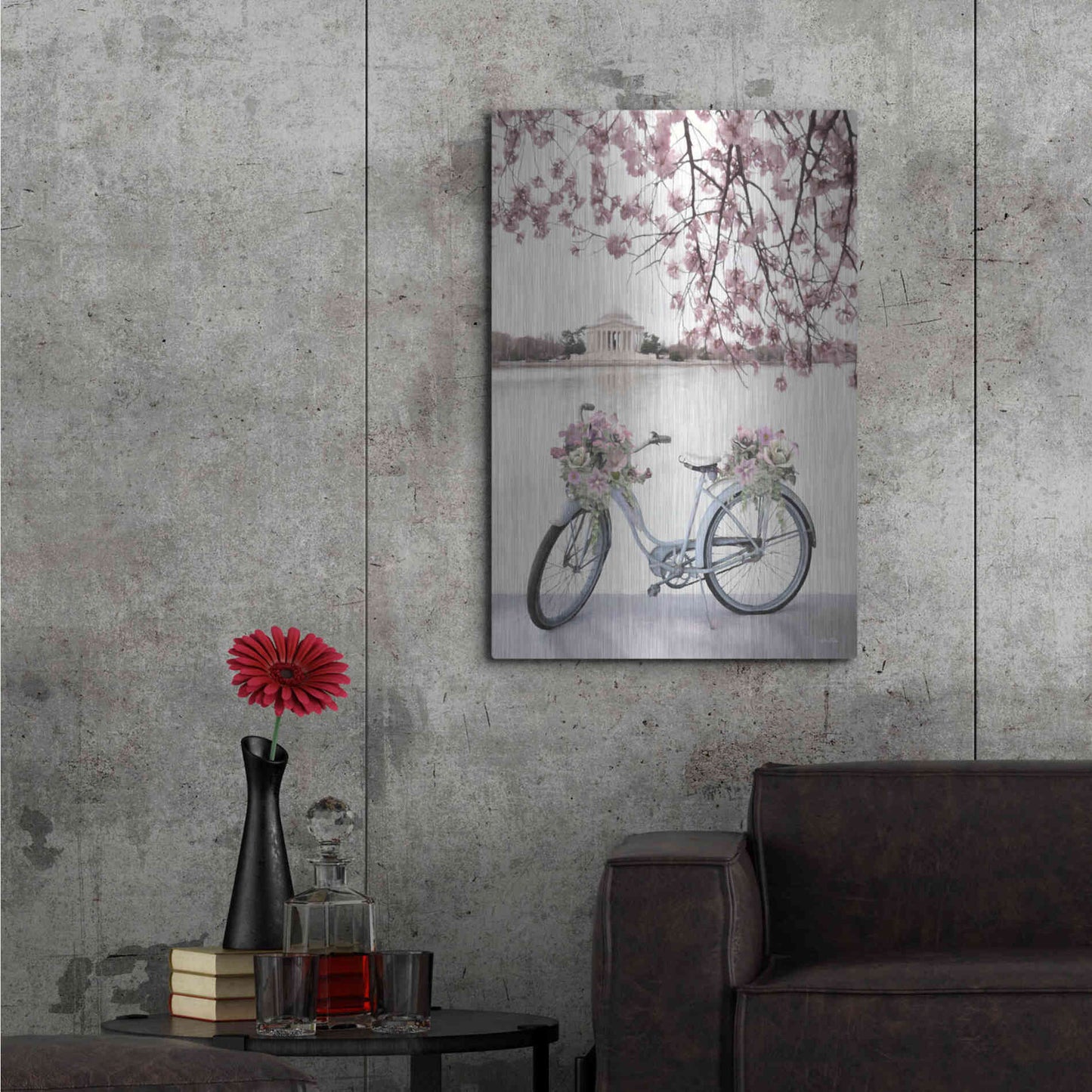 Luxe Metal Art 'Enjoy Beauty' by Lori Deiter, Metal Wall Art,24x36