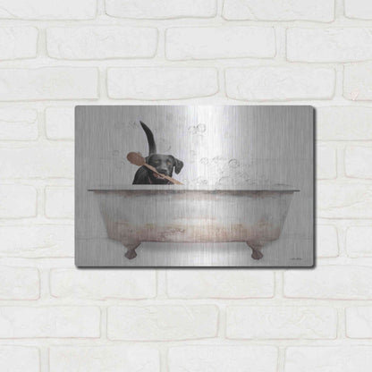 Luxe Metal Art 'Scrubbing Bubbles' by Lori Deiter, Metal Wall Art,16x12