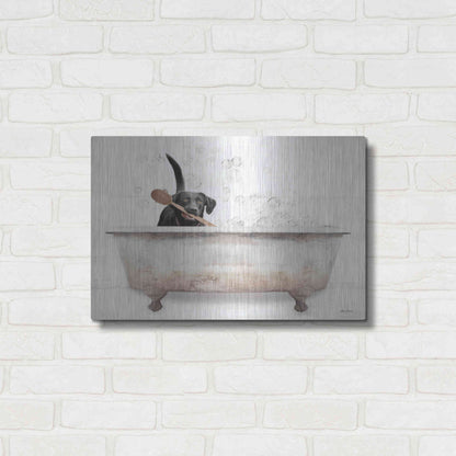 Luxe Metal Art 'Scrubbing Bubbles' by Lori Deiter, Metal Wall Art,24x16