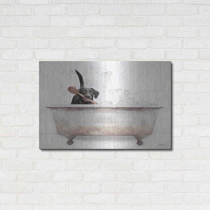 Luxe Metal Art 'Scrubbing Bubbles' by Lori Deiter, Metal Wall Art,36x24