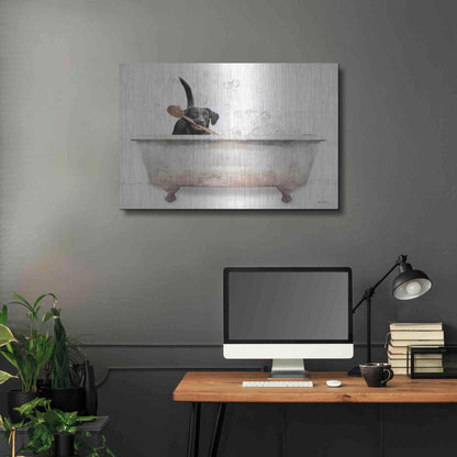 Luxe Metal Art 'Scrubbing Bubbles' by Lori Deiter, Metal Wall Art,36x24