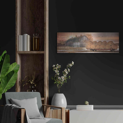 Luxe Metal Art 'Sunset on the Far' by Lori Deiter, Metal Wall Art,36x12