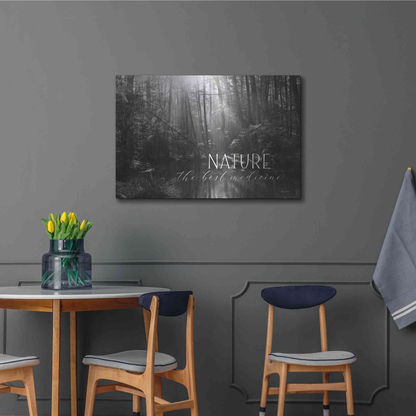 Luxe Metal Art 'Nature - The Best Medicine' by Lori Deiter, Metal Wall Art,36x24