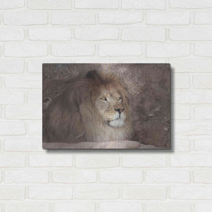 Luxe Metal Art 'Leo the Lion' by Lori Deiter, Metal Wall Art,24x16