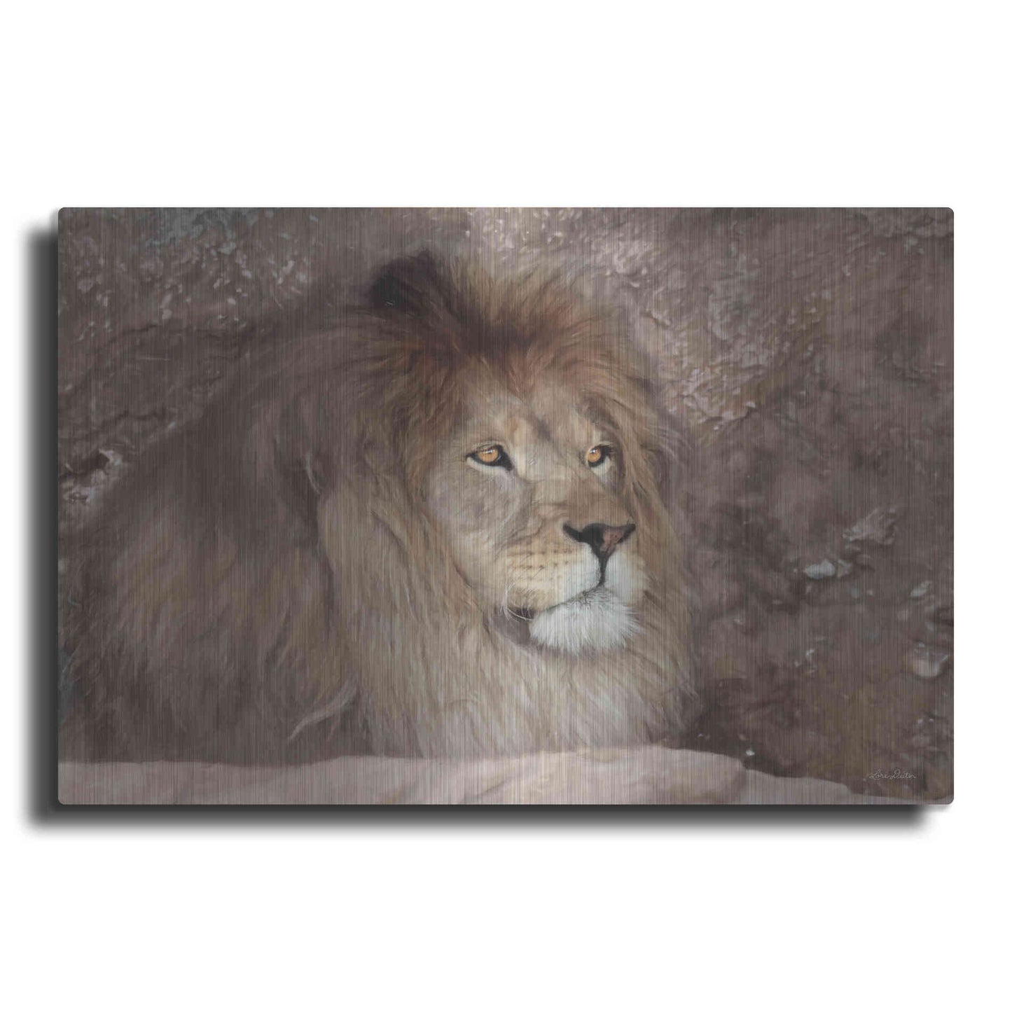 Luxe Metal Art 'Leo the Lion' by Lori Deiter, Metal Wall Art