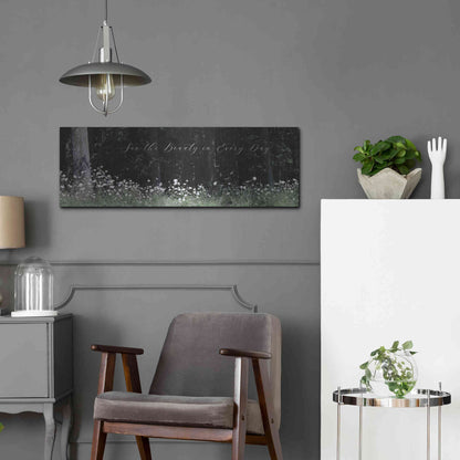 Luxe Metal Art 'See the Beauty in Every Day' by Lori Deiter, Metal Wall Art,36x12