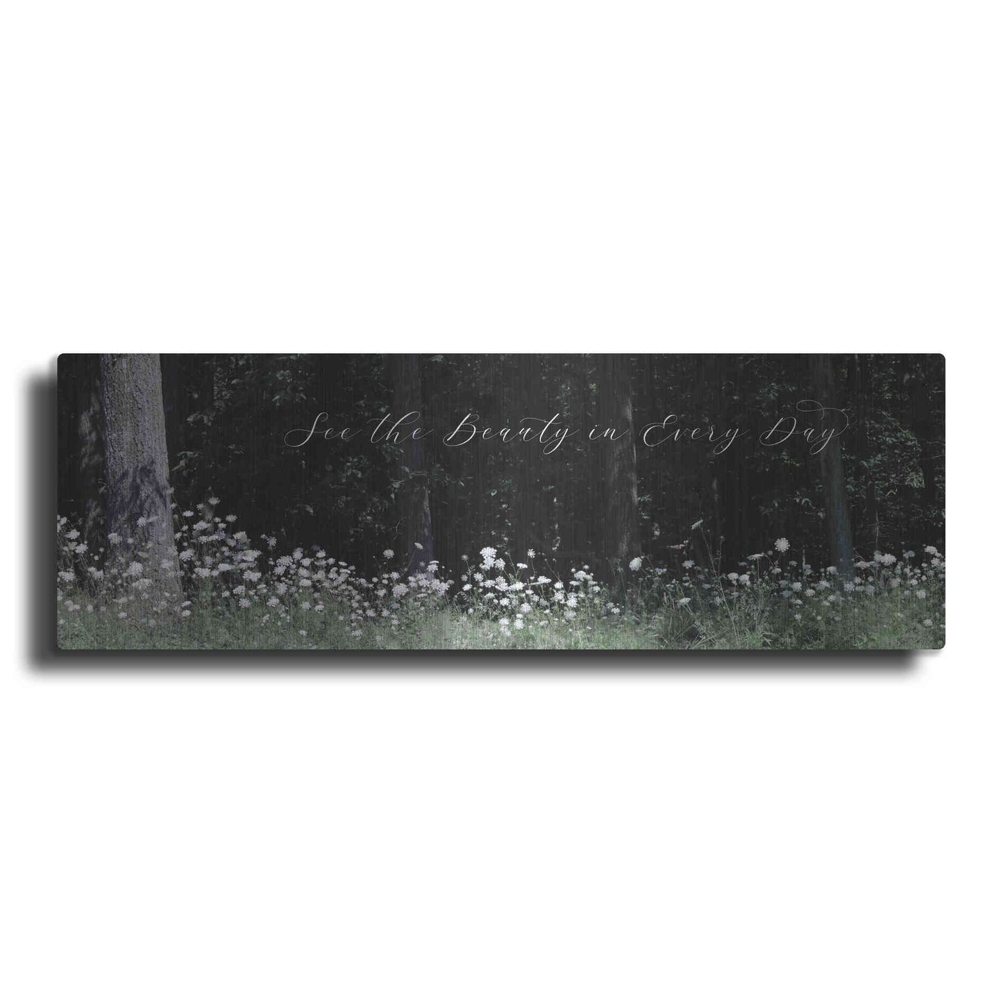 Luxe Metal Art 'See the Beauty in Every Day' by Lori Deiter, Metal Wall Art