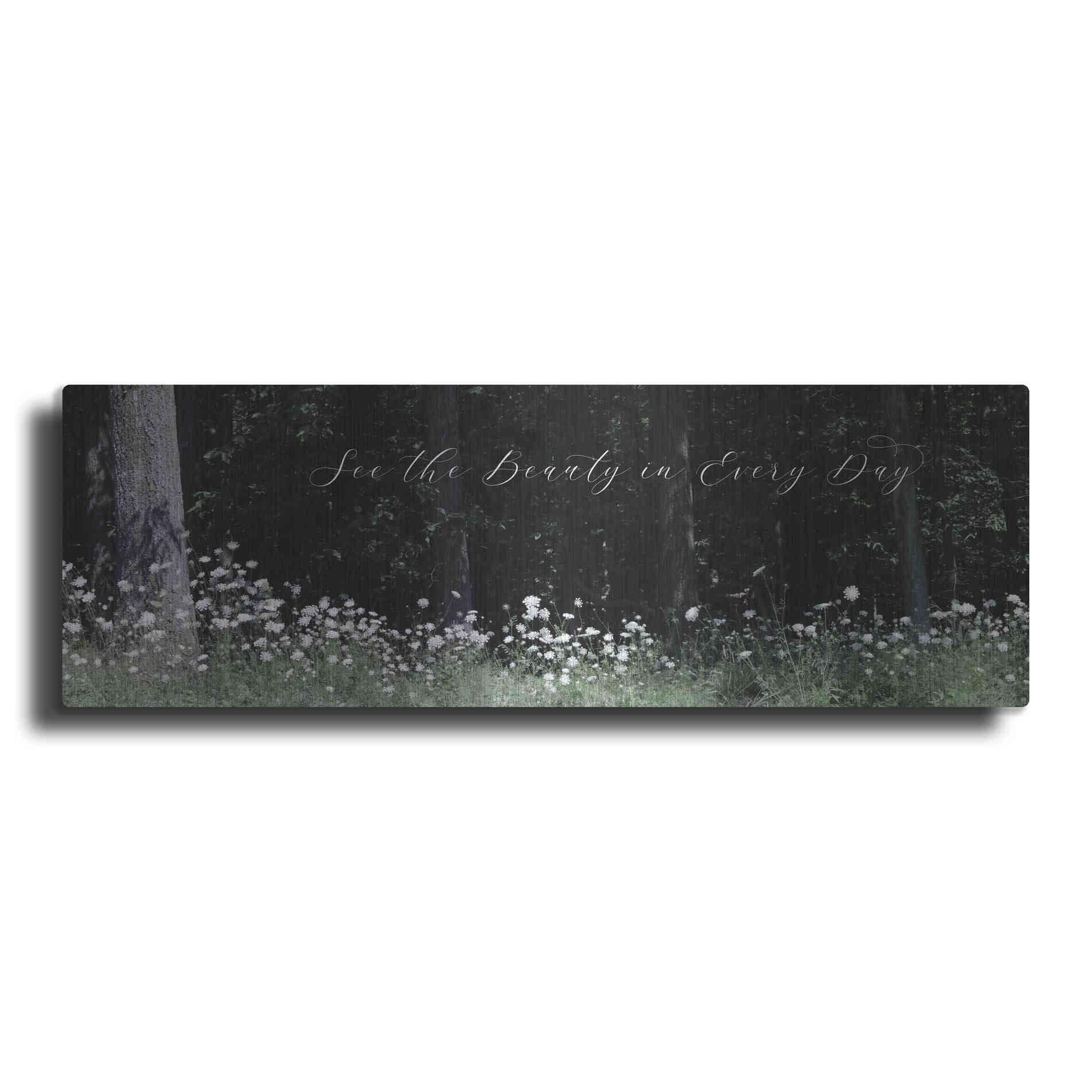 Luxe Metal Art 'See the Beauty in Every Day' by Lori Deiter, Metal Wall Art