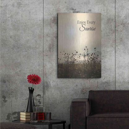 Luxe Metal Art 'Enjoy the Sunrise' by Lori Deiter, Metal Wall Art,24x36