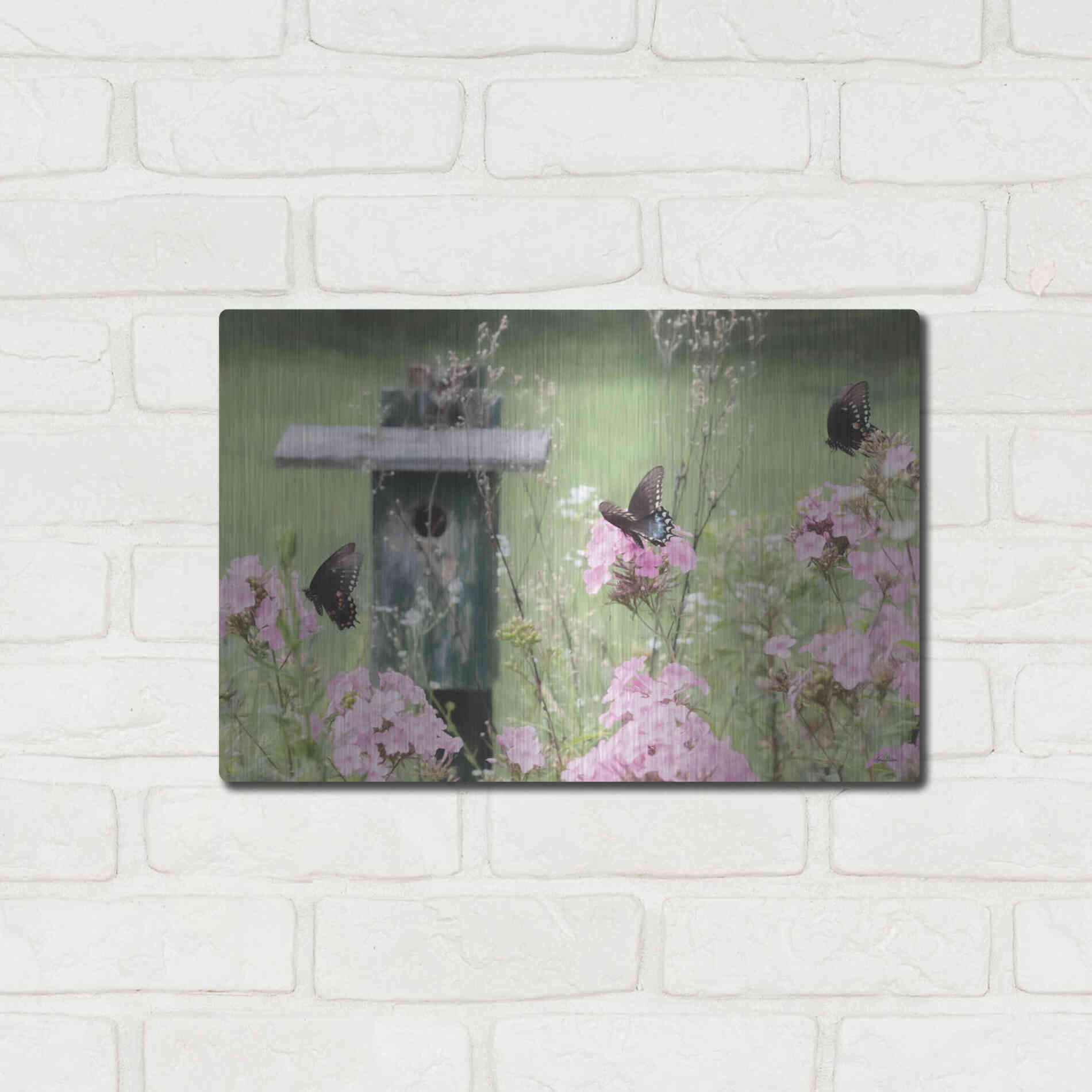 Luxe Metal Art 'Summer Fantasy' by Lori Deiter, Metal Wall Art,16x12