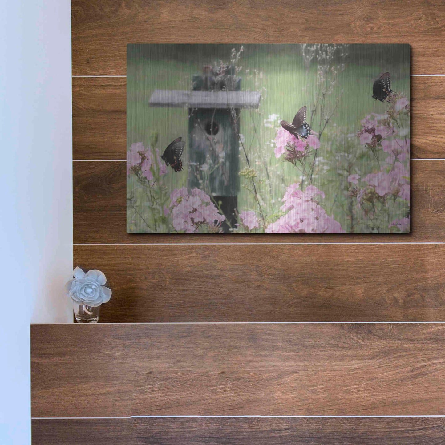 Luxe Metal Art 'Summer Fantasy' by Lori Deiter, Metal Wall Art,16x12