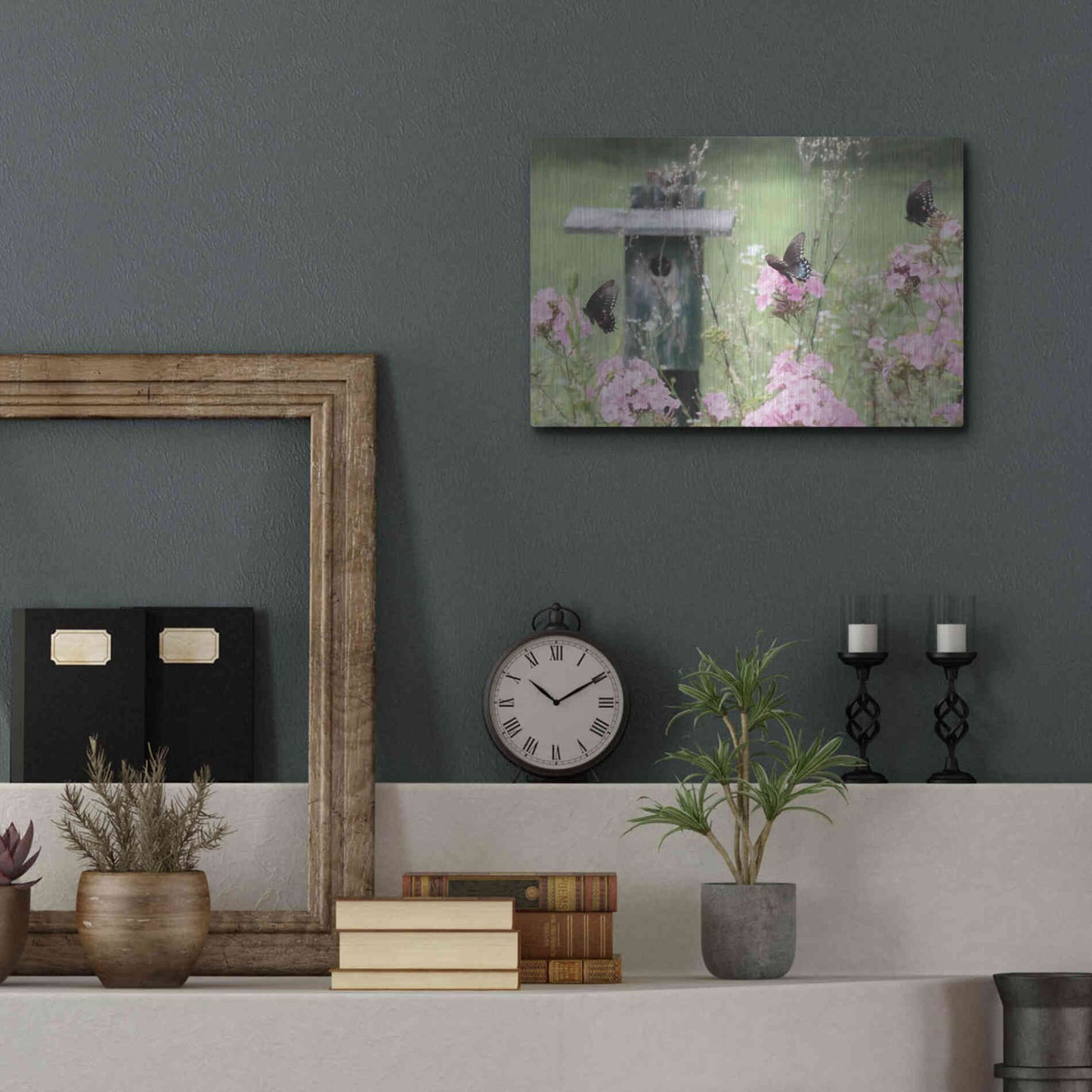 Luxe Metal Art 'Summer Fantasy' by Lori Deiter, Metal Wall Art,16x12