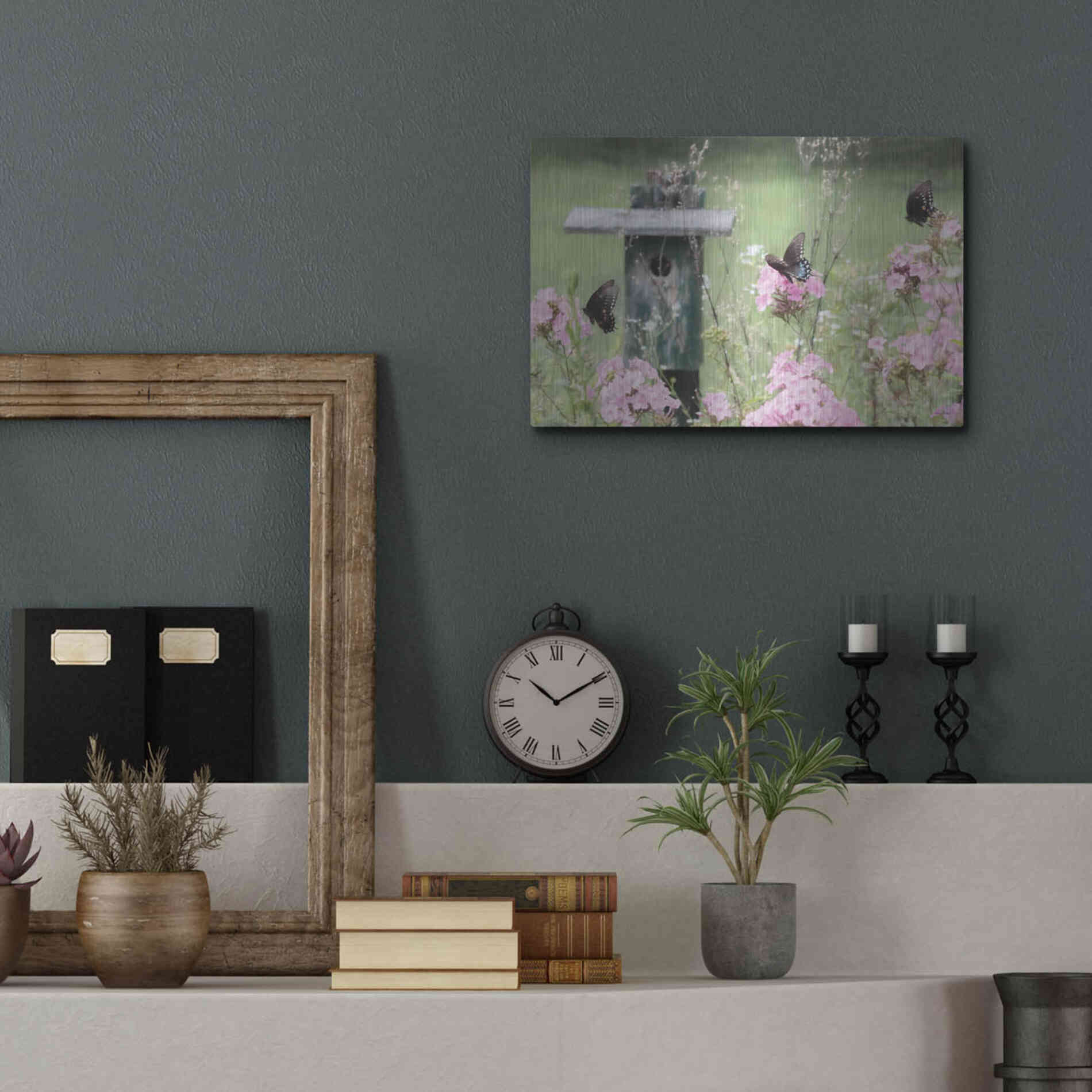 Luxe Metal Art 'Summer Fantasy' by Lori Deiter, Metal Wall Art,16x12