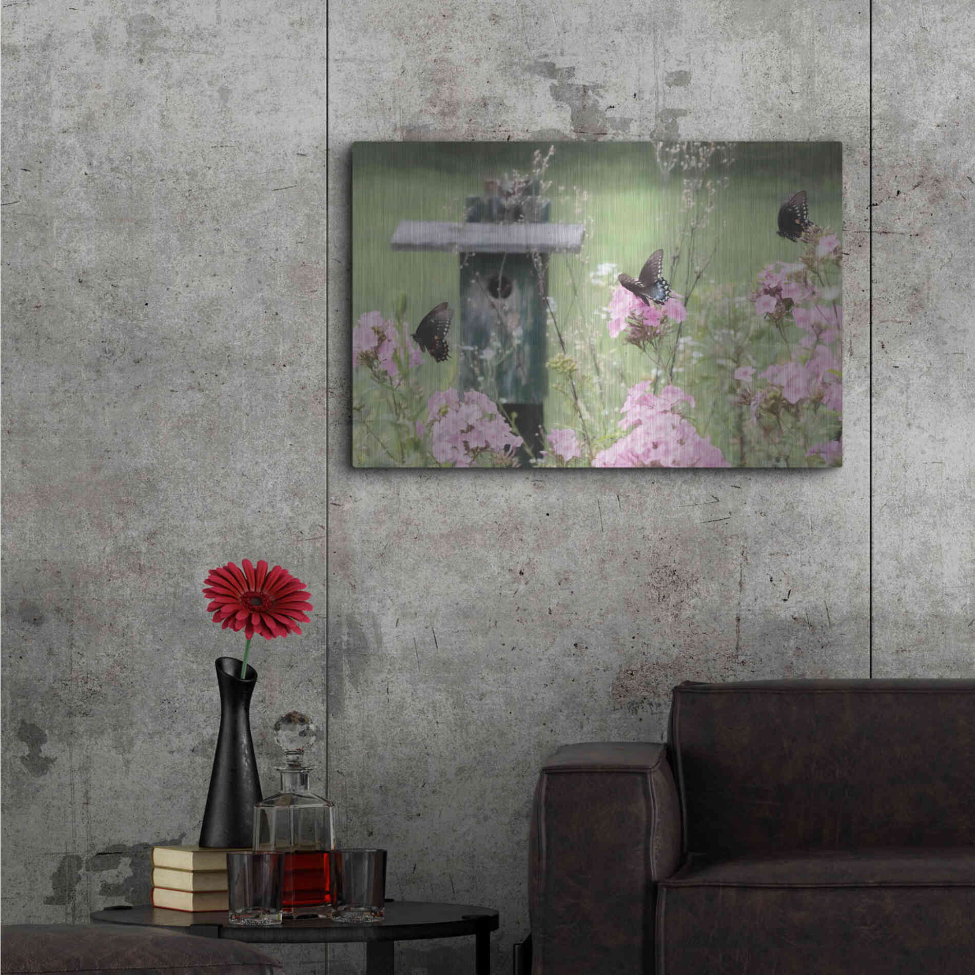 Luxe Metal Art 'Summer Fantasy' by Lori Deiter, Metal Wall Art,36x24