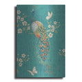 Luxe Metal Art 'Ornate Peacock XD' by Daphne Brissonet, Metal Wall Art