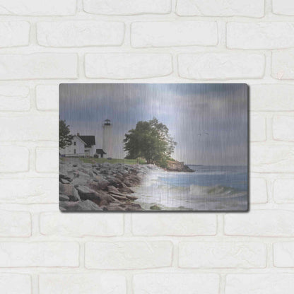 Luxe Metal Art 'Afternoon at Tibbetts Point' by Lori Deiter, Metal Wall Art,16x12