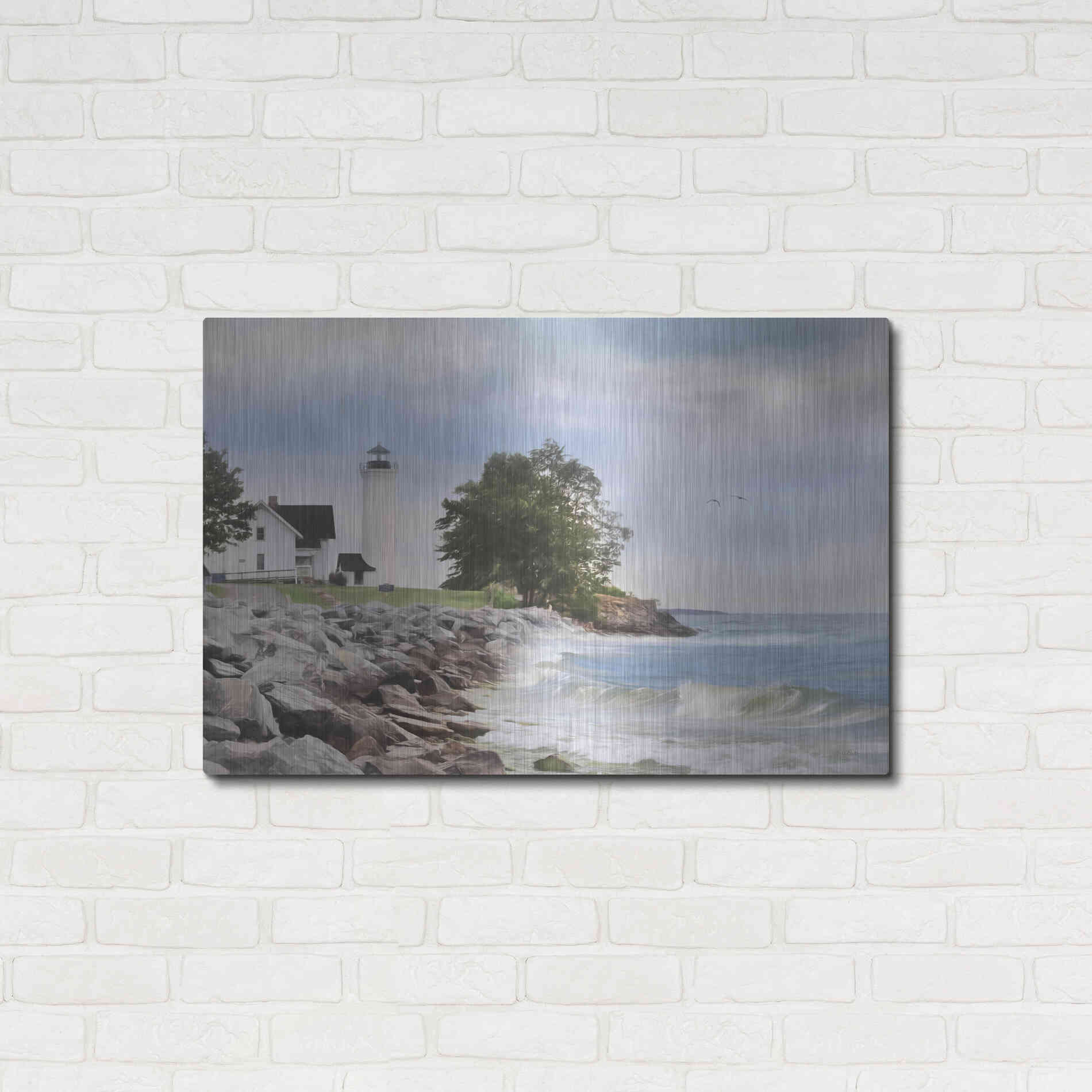 Luxe Metal Art 'Afternoon at Tibbetts Point' by Lori Deiter, Metal Wall Art,36x24