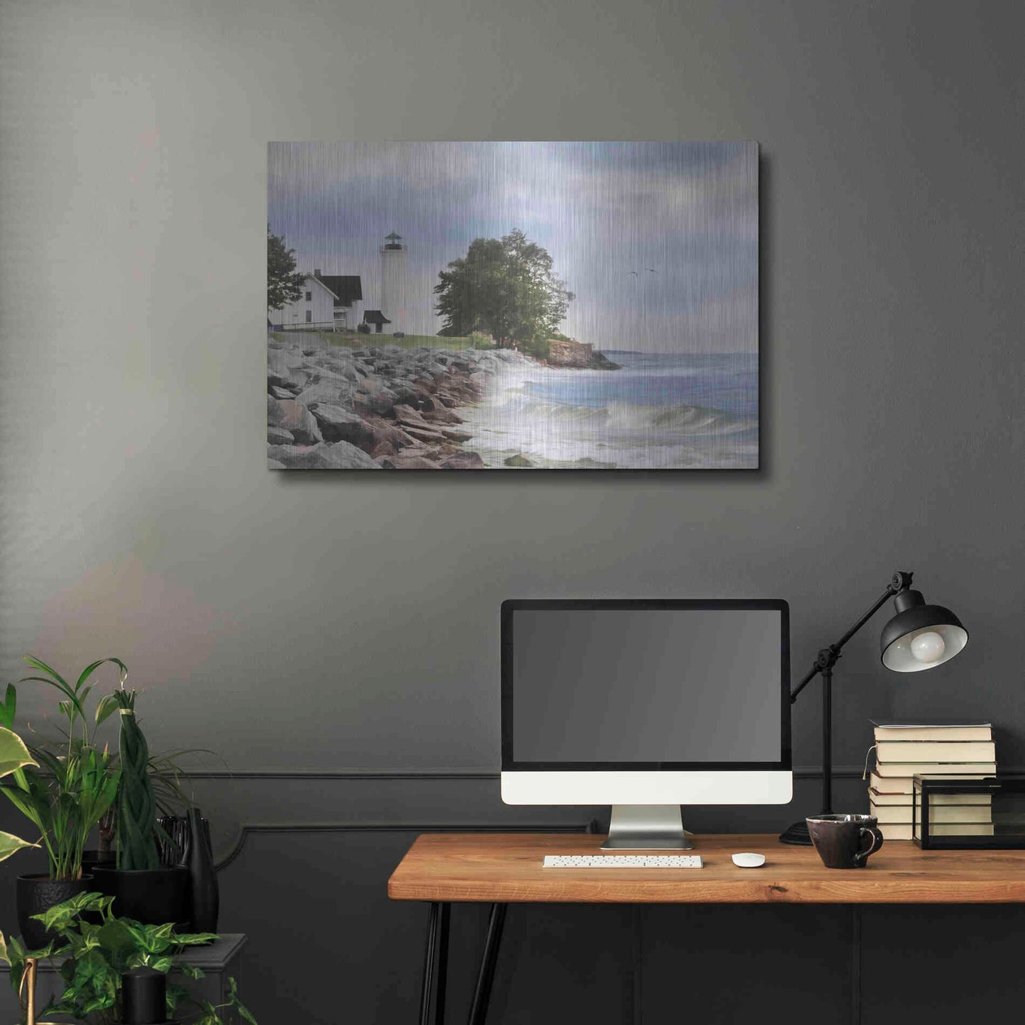 Luxe Metal Art 'Afternoon at Tibbetts Point' by Lori Deiter, Metal Wall Art,36x24
