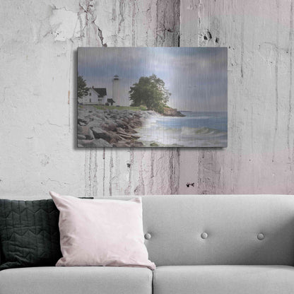 Luxe Metal Art 'Afternoon at Tibbetts Point' by Lori Deiter, Metal Wall Art,36x24