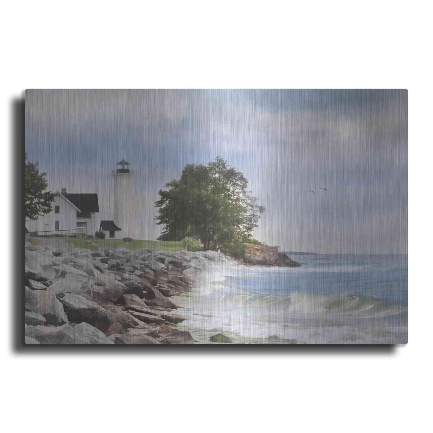 Luxe Metal Art 'Afternoon at Tibbetts Point' by Lori Deiter, Metal Wall Art