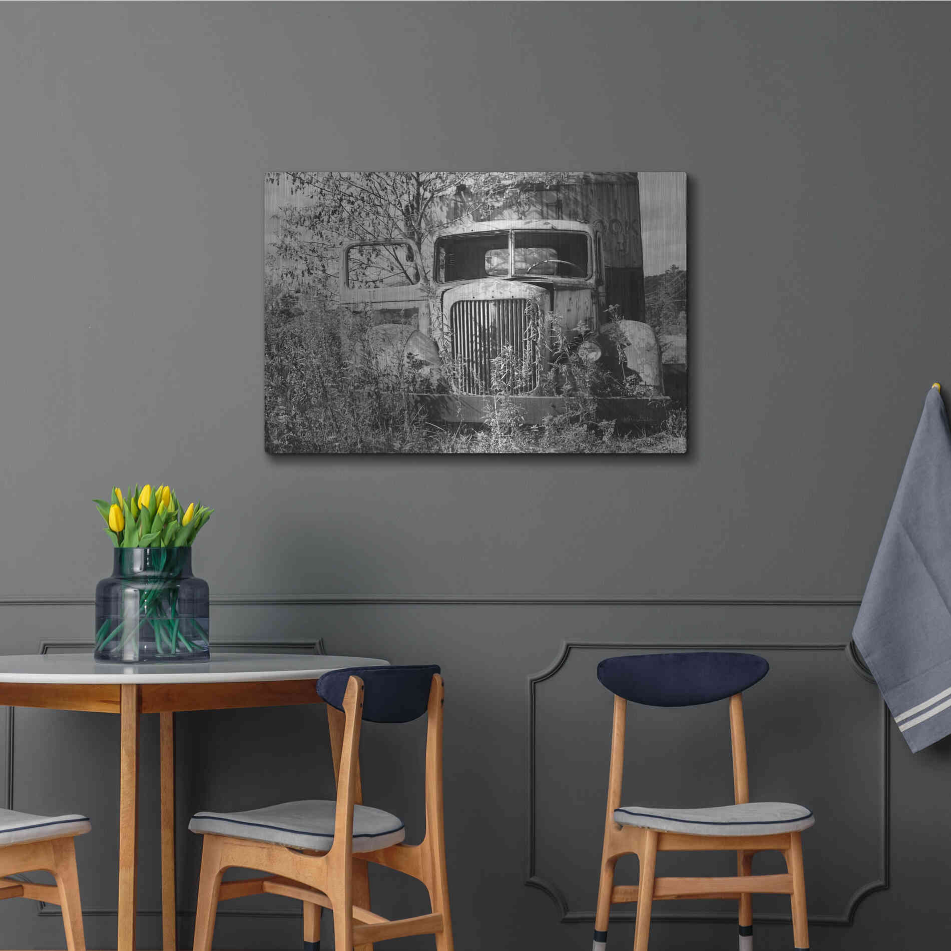 Luxe Metal Art 'Don't Leave Me Hanging' by Lori Deiter, Metal Wall Art,36x24