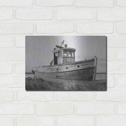 Luxe Metal Art 'This Old Boat I' by Lori Deiter, Metal Wall Art,16x12