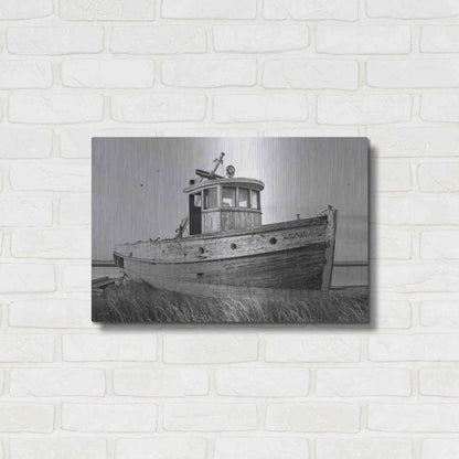 Luxe Metal Art 'This Old Boat I' by Lori Deiter, Metal Wall Art,24x16