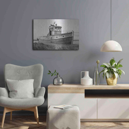 Luxe Metal Art 'This Old Boat I' by Lori Deiter, Metal Wall Art,24x16