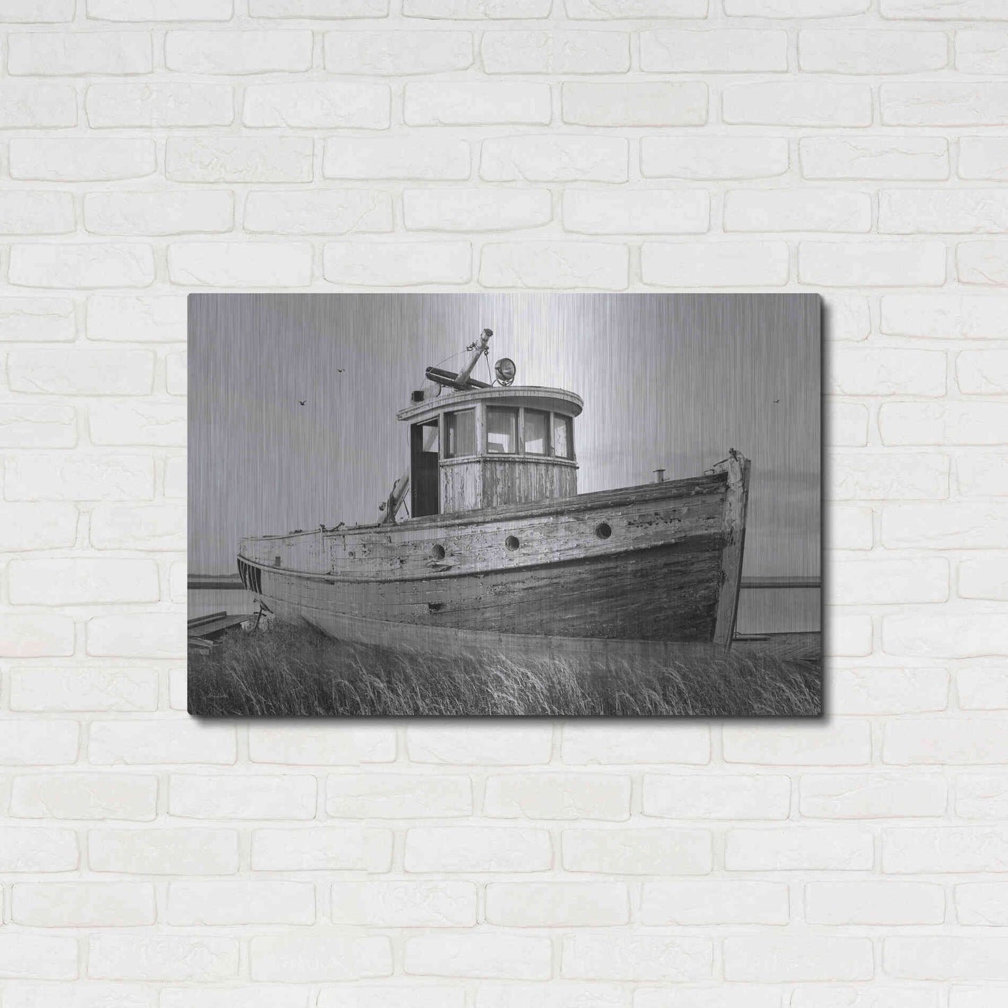 Luxe Metal Art 'This Old Boat I' by Lori Deiter, Metal Wall Art,36x24