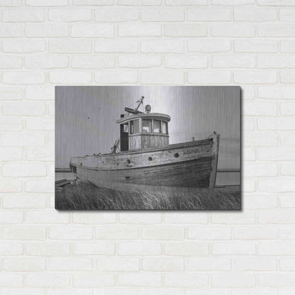 Luxe Metal Art 'This Old Boat I' by Lori Deiter, Metal Wall Art,36x24