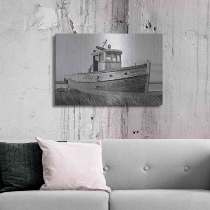 Luxe Metal Art 'This Old Boat I' by Lori Deiter, Metal Wall Art,36x24