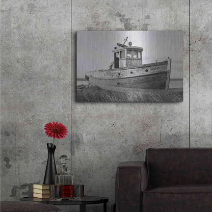 Luxe Metal Art 'This Old Boat I' by Lori Deiter, Metal Wall Art,36x24