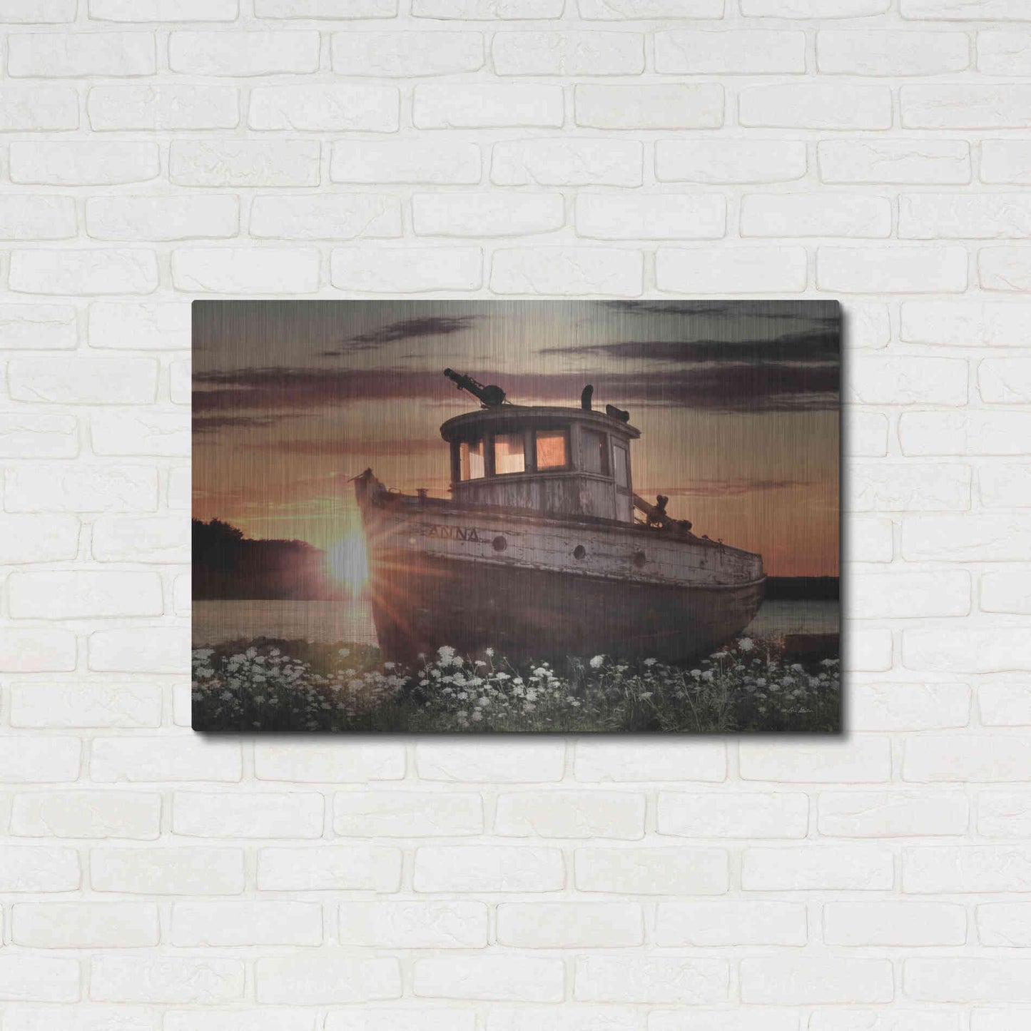 Luxe Metal Art 'Anna' by Lori Deiter, Metal Wall Art,36x24