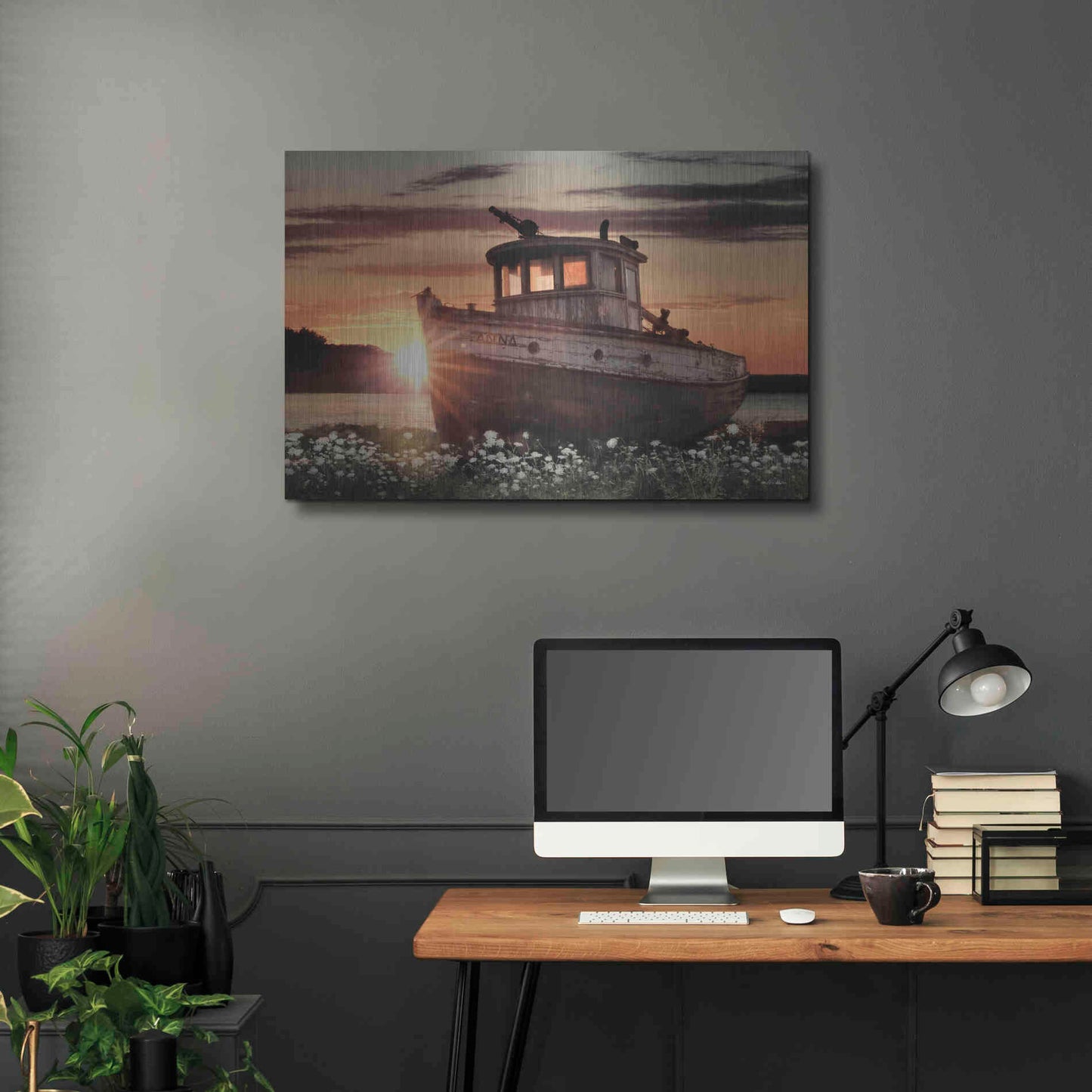 Luxe Metal Art 'Anna' by Lori Deiter, Metal Wall Art,36x24