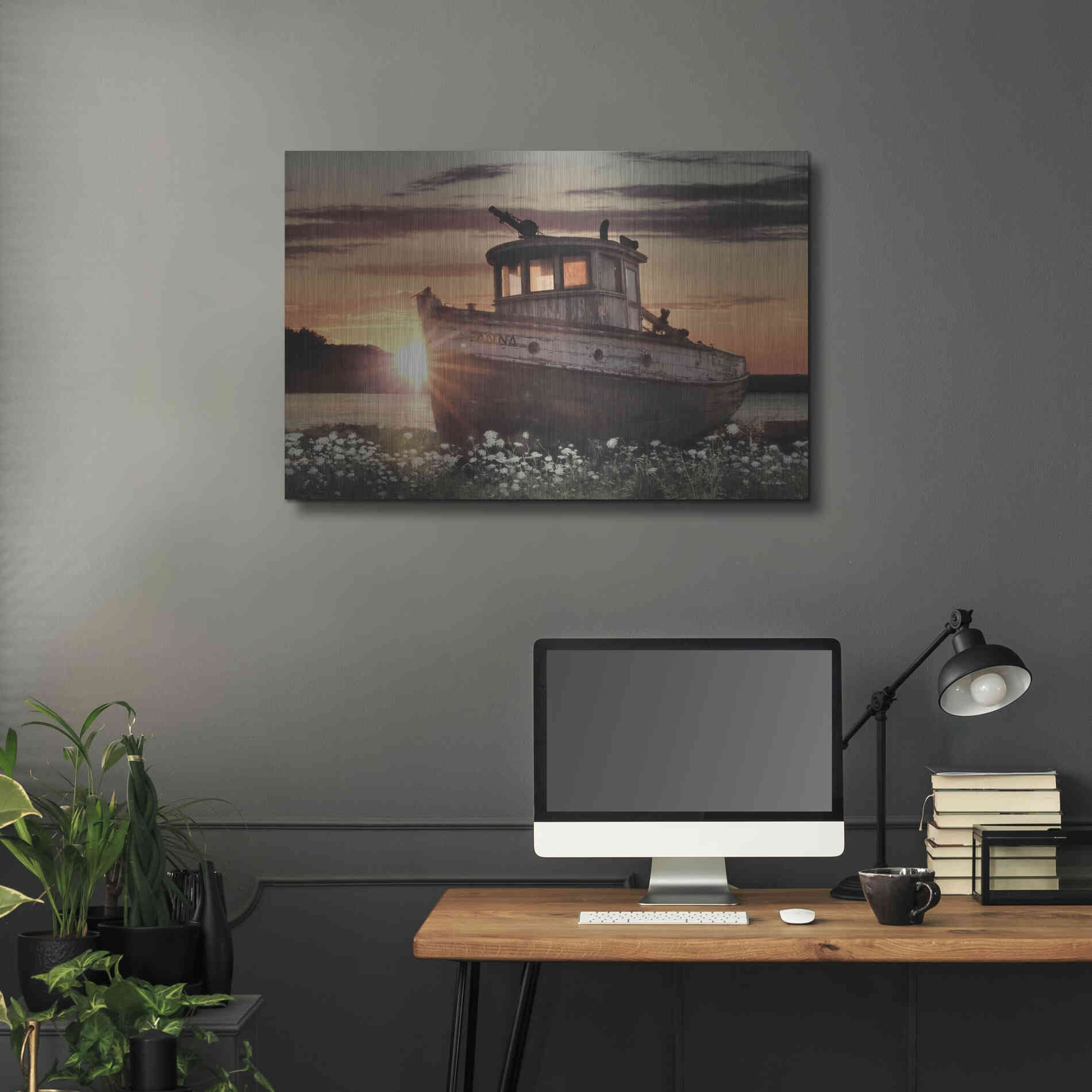 Luxe Metal Art 'Anna' by Lori Deiter, Metal Wall Art,36x24