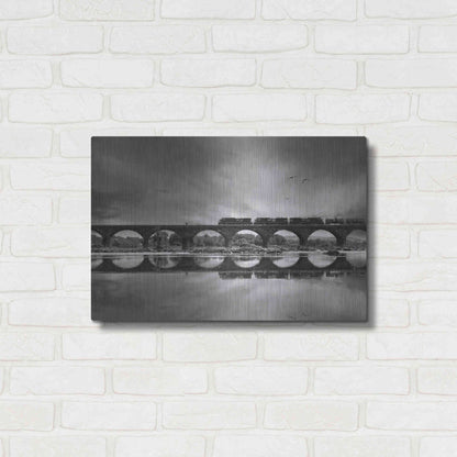 Luxe Metal Art 'All Aboard' by Lori Deiter, Metal Wall Art,24x16