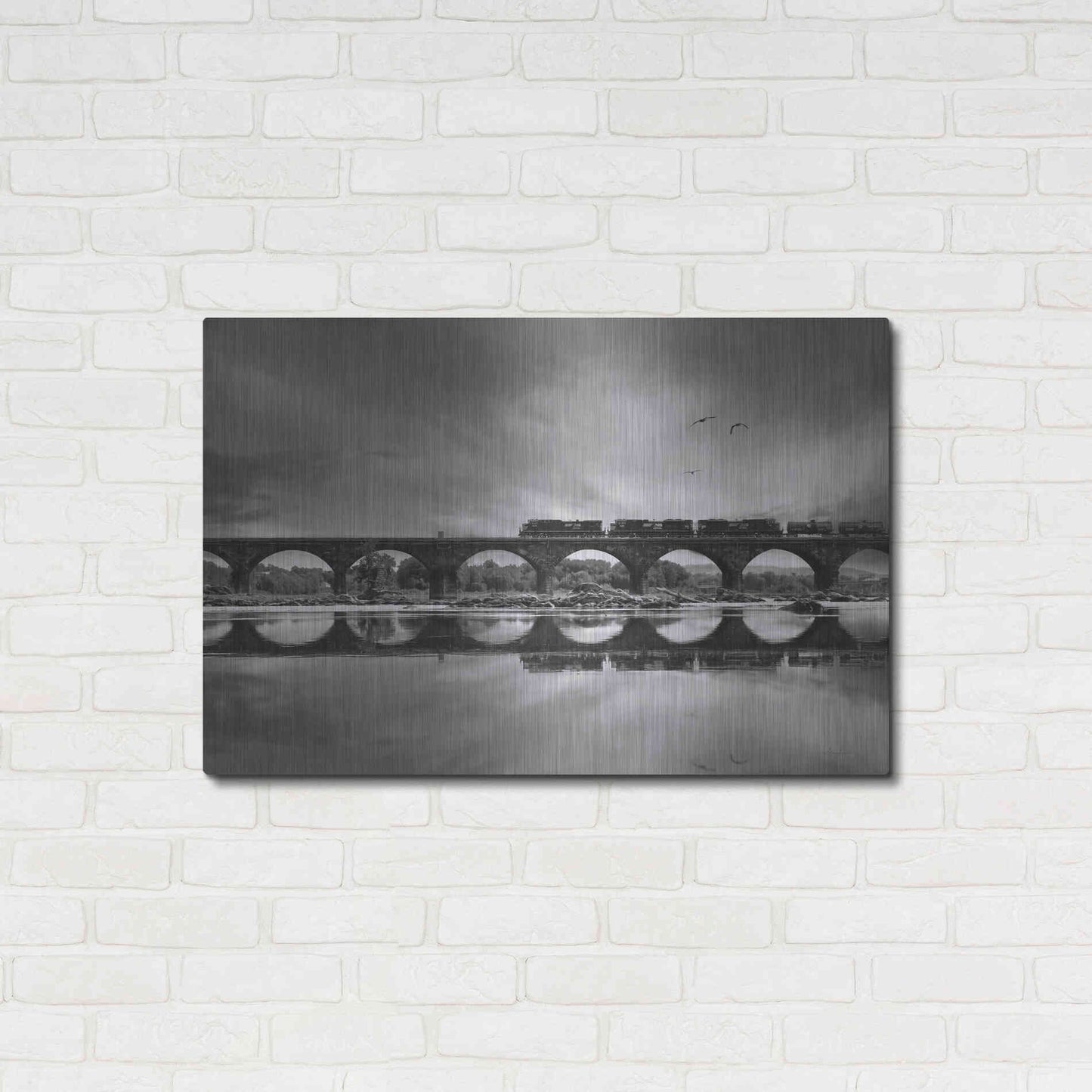 Luxe Metal Art 'All Aboard' by Lori Deiter, Metal Wall Art,36x24