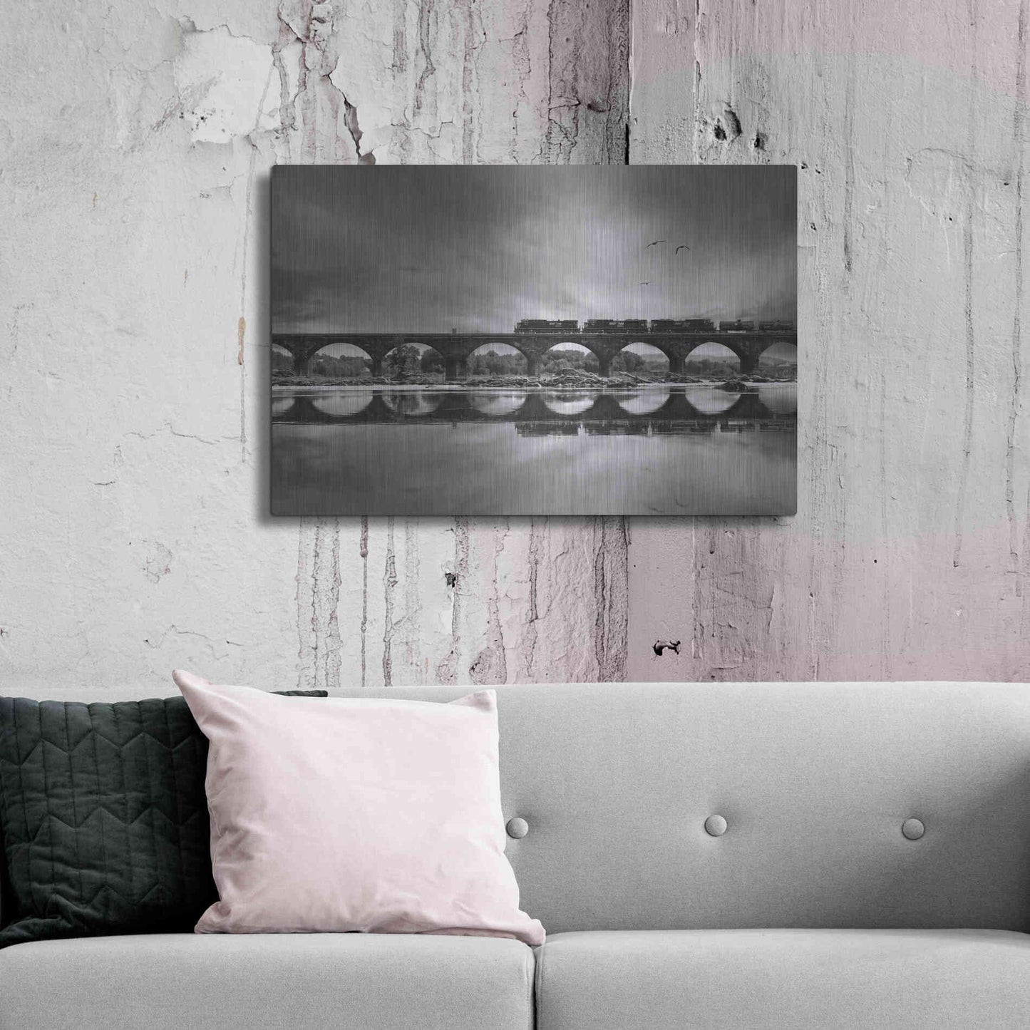 Luxe Metal Art 'All Aboard' by Lori Deiter, Metal Wall Art,36x24