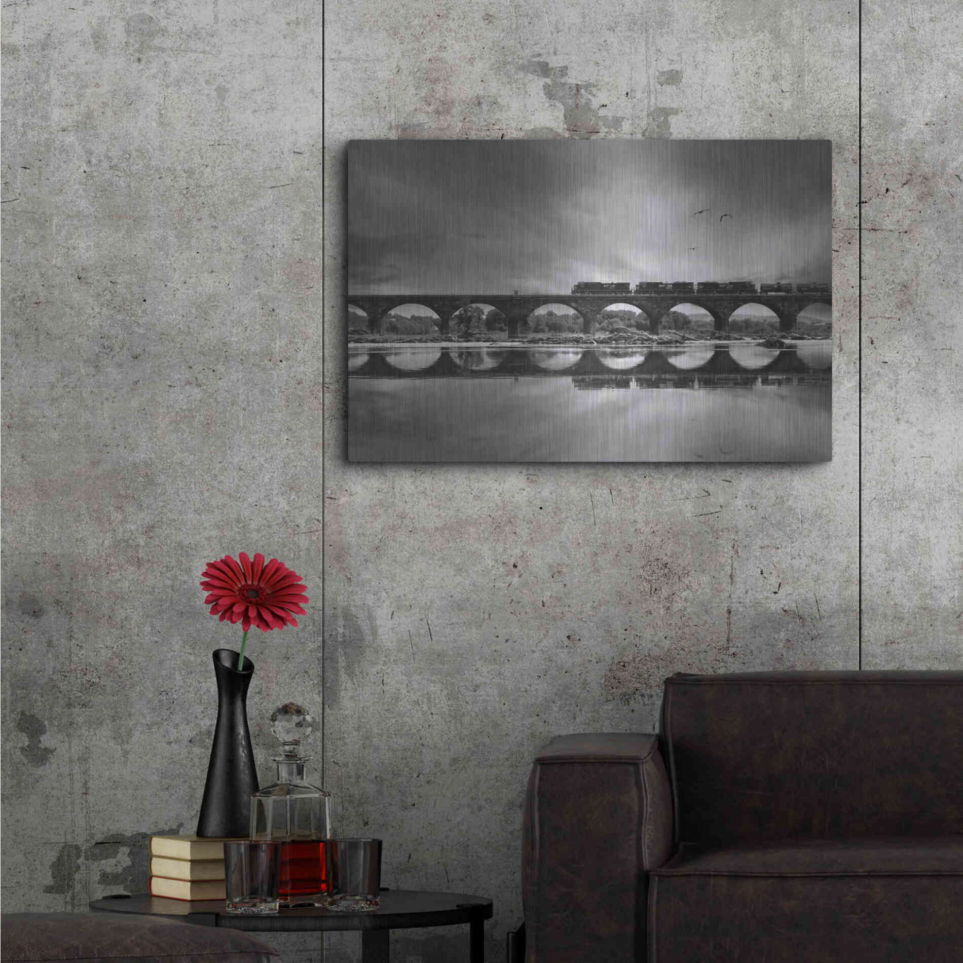Luxe Metal Art 'All Aboard' by Lori Deiter, Metal Wall Art,36x24