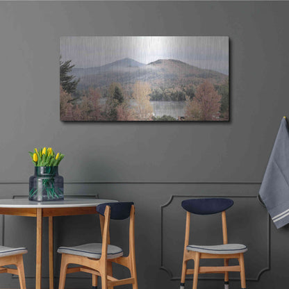 Luxe Metal Art 'Whiteface Mountain' by Lori Deiter, Metal Wall Art,48x24