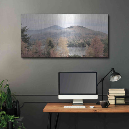 Luxe Metal Art 'Whiteface Mountain' by Lori Deiter, Metal Wall Art,48x24