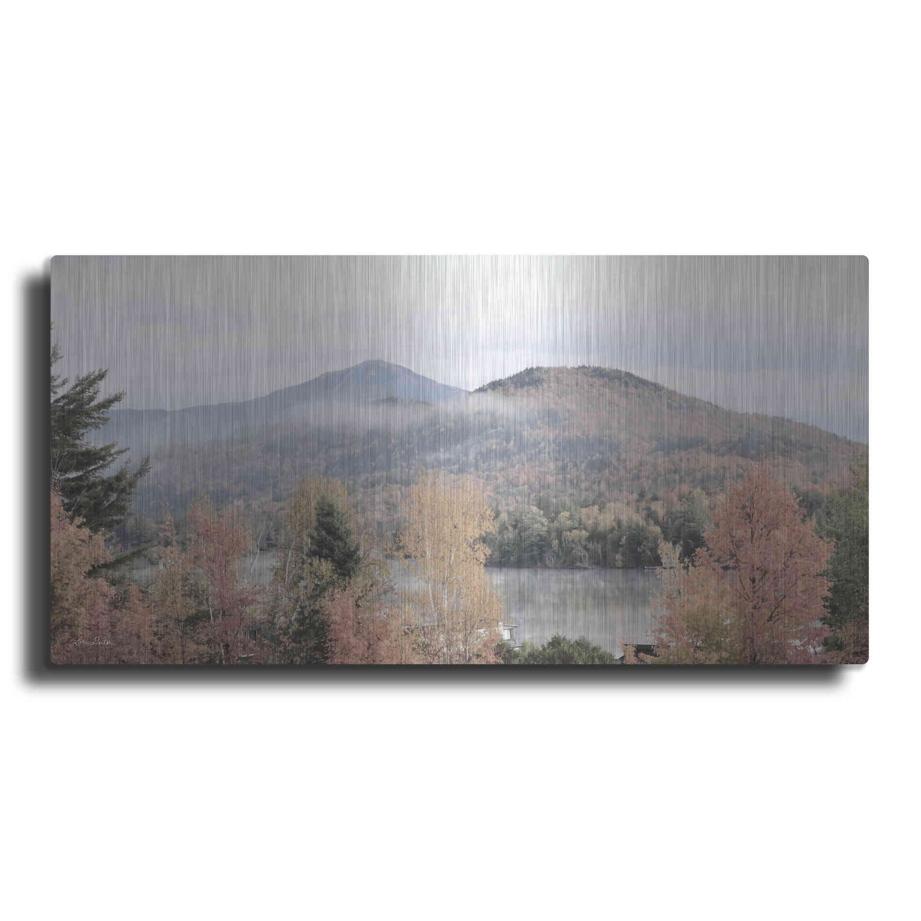 Luxe Metal Art 'Whiteface Mountain' by Lori Deiter, Metal Wall Art