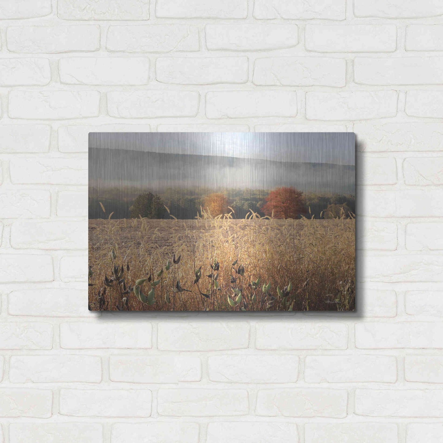 Luxe Metal Art 'Autumn Shades' by Lori Deiter, Metal Wall Art,24x16