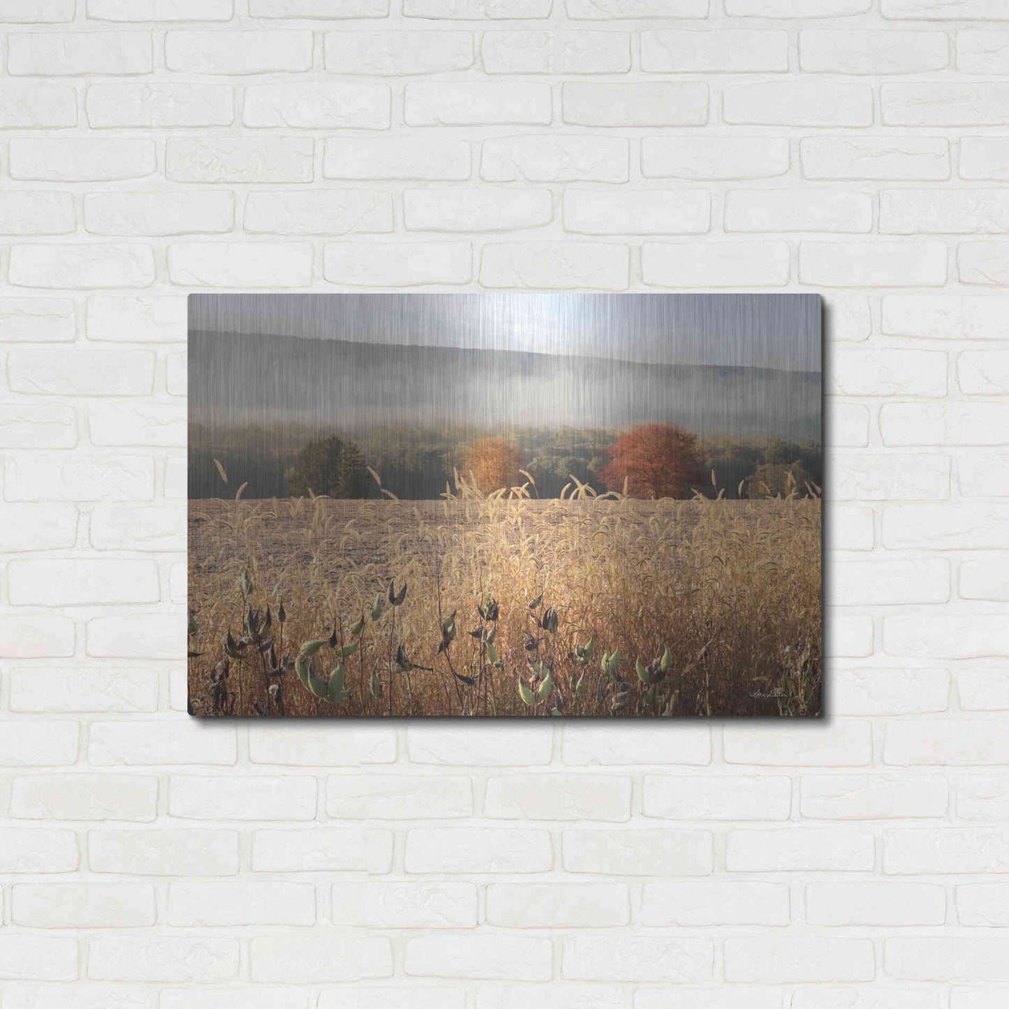 Luxe Metal Art 'Autumn Shades' by Lori Deiter, Metal Wall Art,36x24