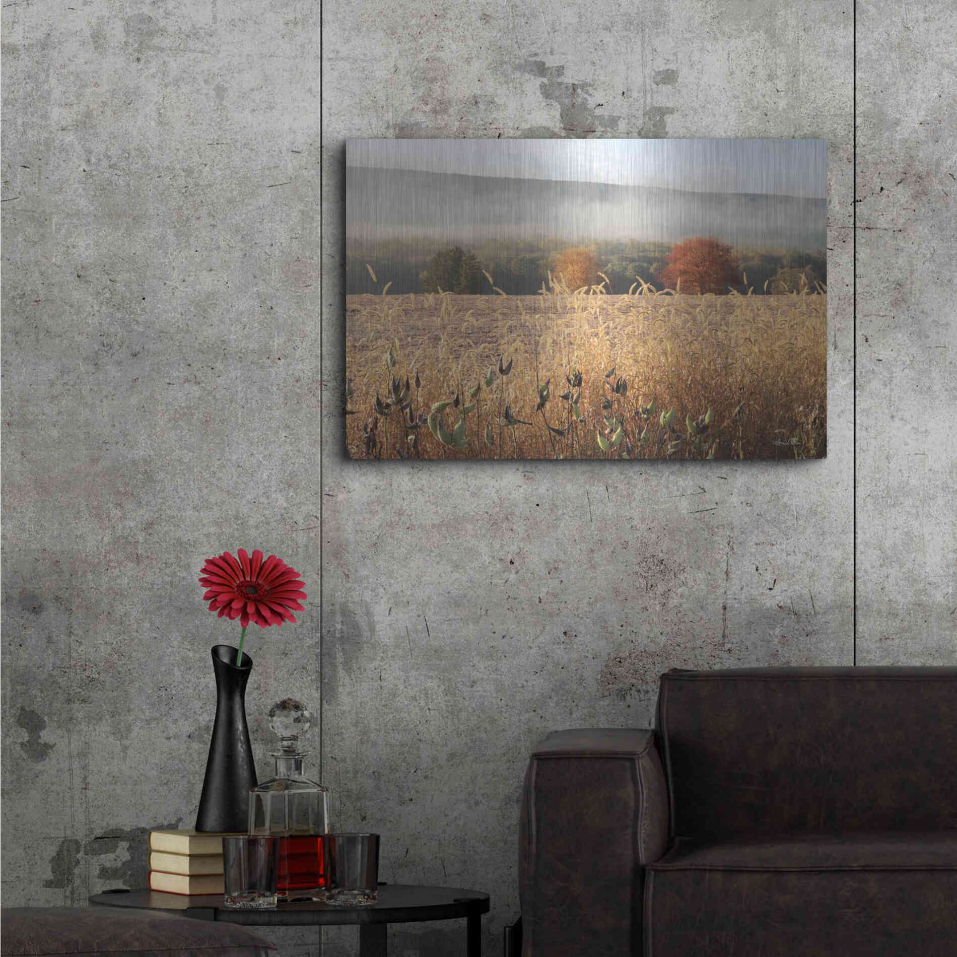 Luxe Metal Art 'Autumn Shades' by Lori Deiter, Metal Wall Art,36x24